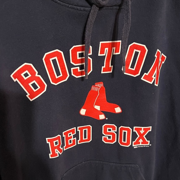 SOLD*** Sz L Boston Red Sox Hoodie Sweatshirt by STITCHES - Picture 8 of 11